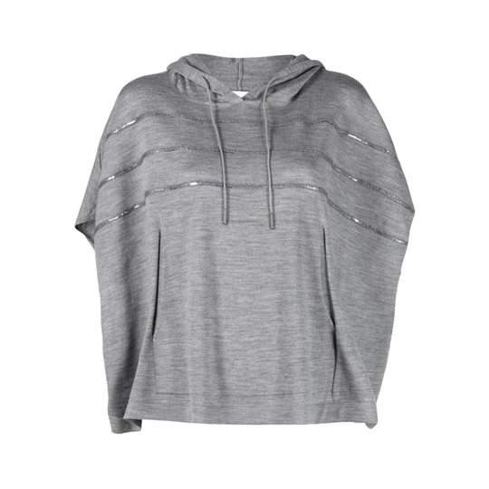 Fabiana Filippi - Capes och Ponchos - Grå - Dam - Storlek: L,S,Xs