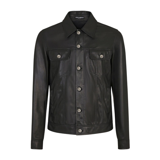 Dolce & Gabbana - Skinnjackor - Svart - Herr - Storlek: 2Xl,L