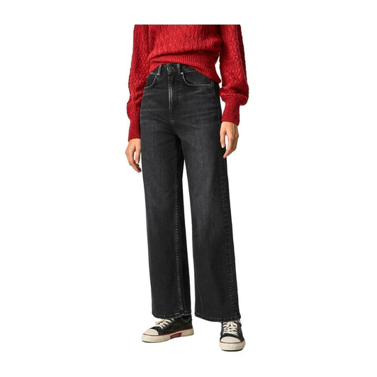 Pepe Jeans - Boyfriend Jeans - Svart - Dam - Storlek: W26 L30,W27 L30,W25 L30,W28 L30,W29 L30