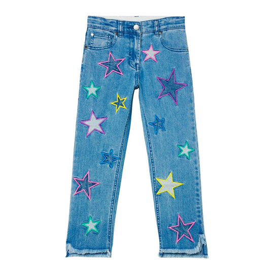 Stella McCartney - Jeans - Blå - Flicka - Storlek: 128 Cm,98 CM