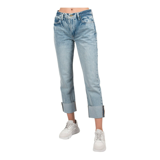 Frame - Boyfriend Jeans - Blå - Dam - Storlek: W29,W26,W27,W28