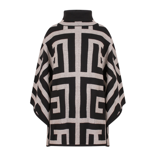 Balmain - Capes och Ponchos - Svart - Dam - Storlek: S