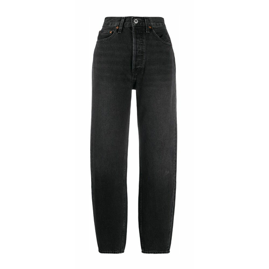 Re/Done - Boyfriend Jeans - Svart - Dam - Storlek: W24,W26