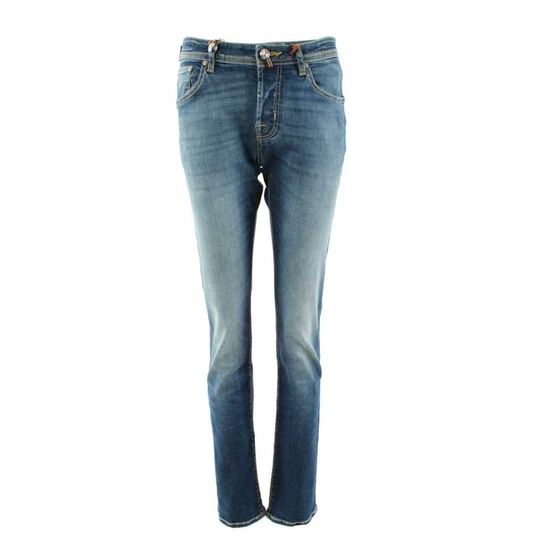 Jacob Cohën - Skinny Jeans - Blå - Herr - Storlek: W31