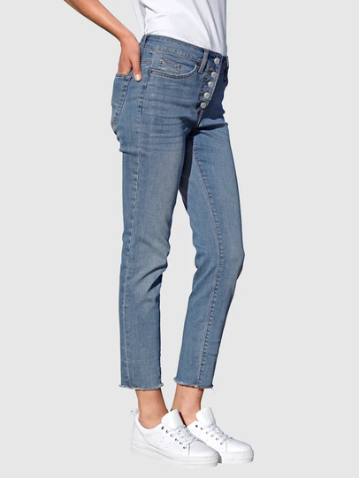 Jeans i modell Sabine extra slim Dress In Blue bleached