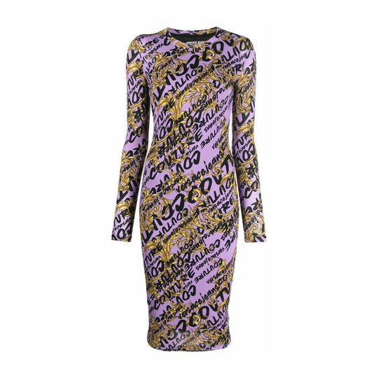 Versace Jeans Couture - Klänningar - Lila - Dam - Storlek: S,Xs