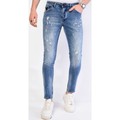 Stuprörsjeans Local Fanatic Trasiga Jeans Kille Slim Fit Bla