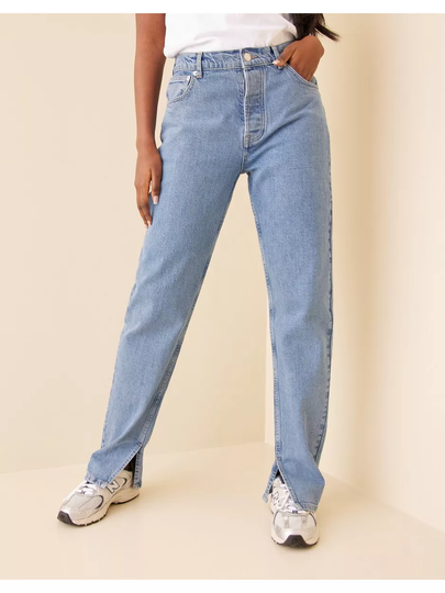 Nicki Studios High Rise Straight Leg Jeans High waisted jeans Light