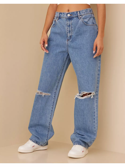 Abrand Jeans A Slouch Jeans Georgia Rip Straight jeans Denim
