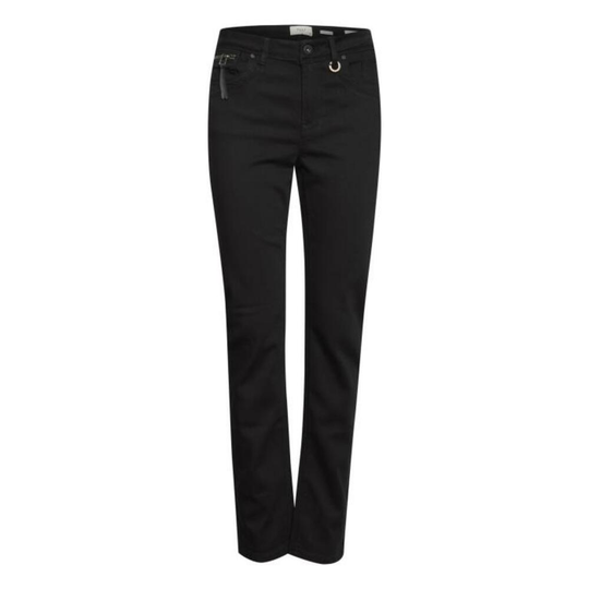 Pulz Jeans - Straight - Svart - Dam - Storlek: W32,W30,W33,W28,W29,W26,W27,W31