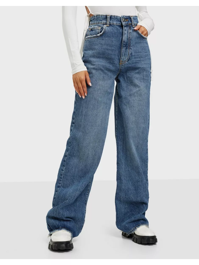 Gina Tricot Idun wide jeans Wide leg jeans Sea Blue