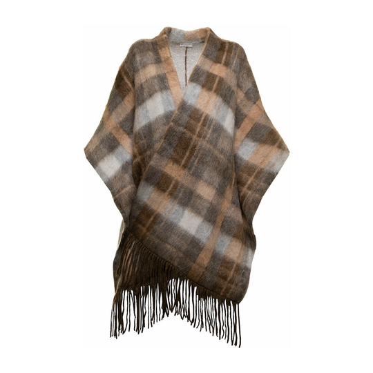 Brunello Cucinelli - Capes och Ponchos - Beige - Dam - Storlek: S