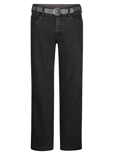 Jeans med matchande skärp Roger Kent Svart