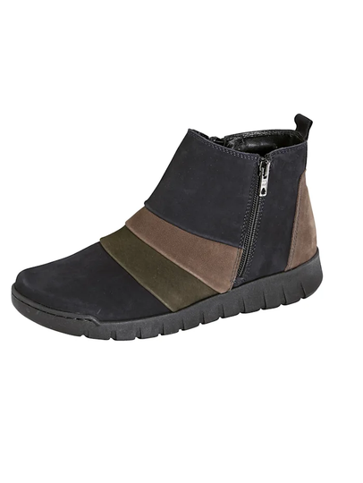 Stövletter i harmonisk färgkombination Relaxshoe Blå