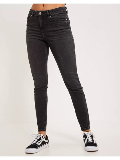 Gina Tricot Mid waist skinny jeans Skinny jeans Offblack