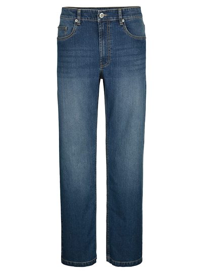 Jeans med lätt slitna effekter Roger Kent Blå