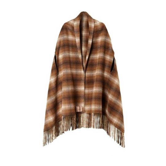 Twinset - Capes och Ponchos - Brun - Dam - Storlek: ONE Size