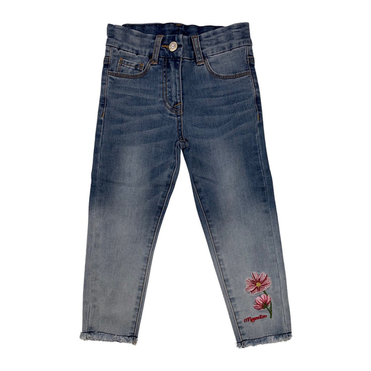 Monnalisa - Jeans - Blå - Flicka - Storlek: 128 Cm,110 Cm,104 Cm,122 CM
