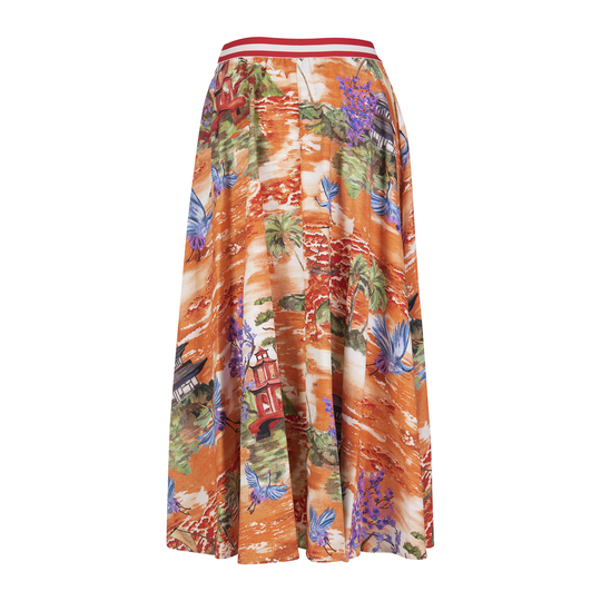 Stella Jean - Maxikjolar - Orange - Dam - Storlek: Xs,2Xs