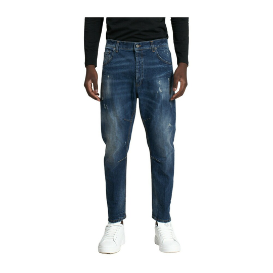 Dondup - Baggy Jeans - Blå - Herr - Storlek: W36