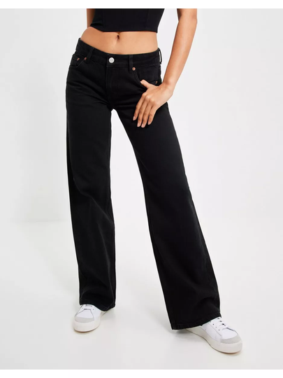 NLY Trend Low Waist Wide Leg Jeans Wide leg jeans Svart