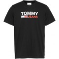 T-shirts med korta ärmar Tommy Jeans CAMISETA NEGRA HOMBRE 15379