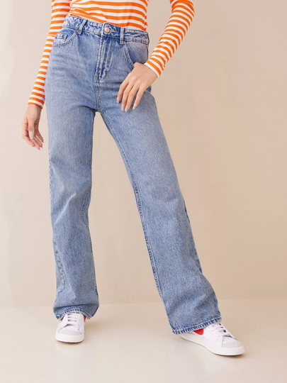 Vero Moda - Baggy jeans - Light Blue Denim - Vmkithy Hr Loose Str Jeans LI374 Ga - Jeans