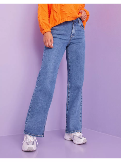 Object Collectors Item Objmarina Mw Denim Jeans Noos Straight jeans Medium Blue Denim
