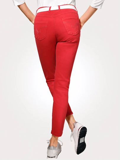 Jeans Coloured denim Toni Röd