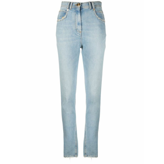 Balmain - Skinny Jeans - Blå - Dam - Storlek: M,S