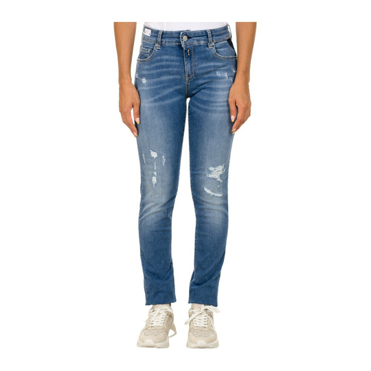 Replay - Skinny Jeans - Blå - Dam - Storlek: W27,W28,W25,W32,W26,W24,W29