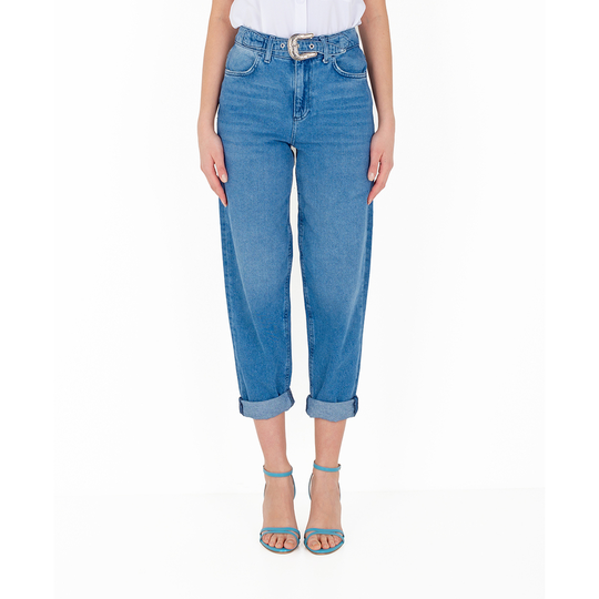 Liu Jo - Boyfriend Jeans - Blå - Dam - Storlek: W26,W27