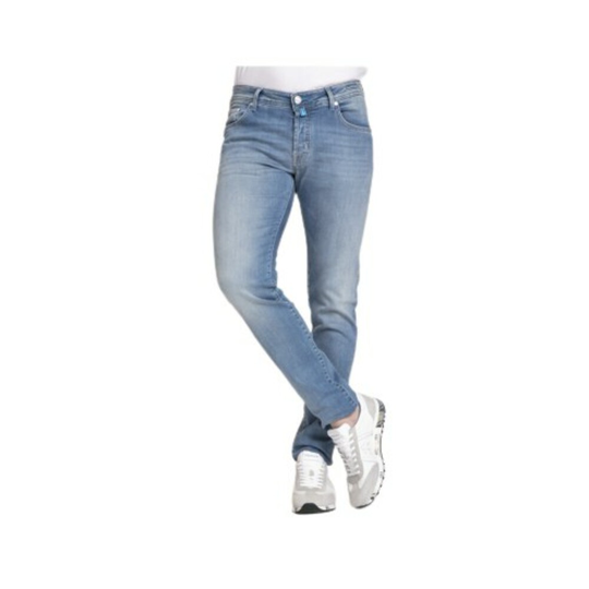 Jacob Cohën - Skinny Jeans - Blå - Herr - Storlek: W35