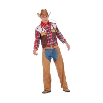 Maskeraddräkt vuxna My Other Me Cowboy Storlek M/L Väst Halsduk Chaps och leggings