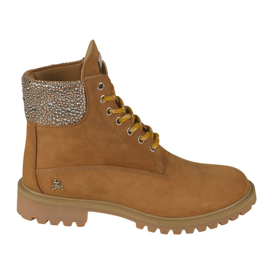 Philipp Plein - Stövlar - Beige - Dam - Storlek: 37 Eu,40 EU