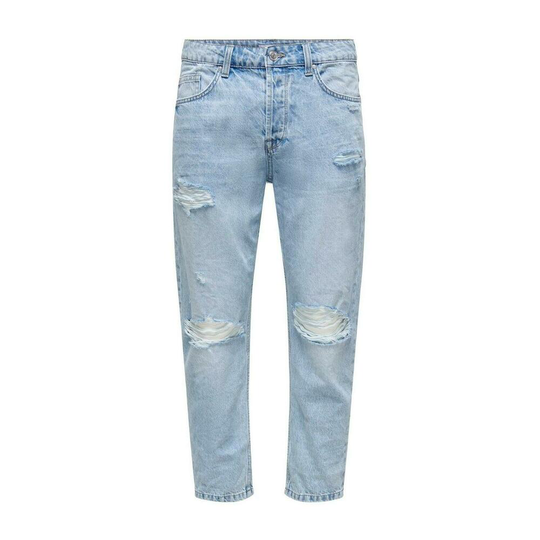 Only & Sons - Baggy Jeans - Blå - Herr - Storlek: W32 L32,W30 L32,W28 L32,W33 L32,W31 L32,W29 L32,W34 L32