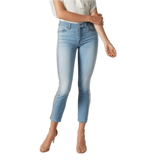 7 For All Mankind - Skinny Jeans - Blå - Dam - Storlek: W25
