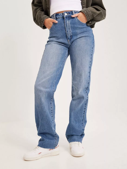 Abrand Jeans - High waisted jeans - Mid Blue - A 94 High Straight Lexi - Jeans