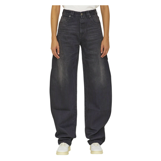 Darkpark - Boyfriend Jeans - Svart - Dam - Storlek: W27
