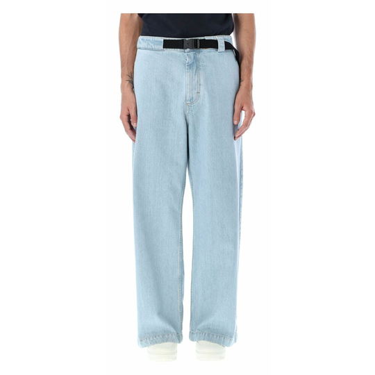 Moncler - Baggy Jeans - Blå - Herr - Storlek: M