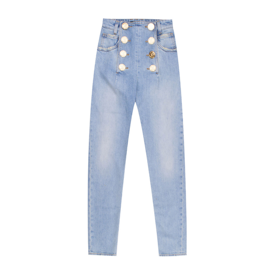 Balmain - Skinny Jeans - Blå - Dam - Storlek: M,S,Xs
