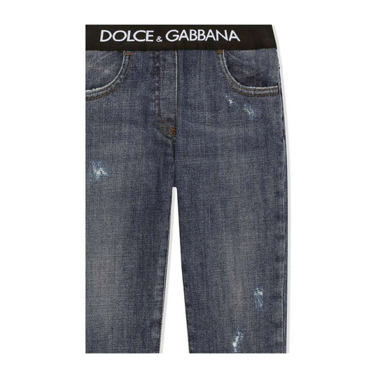 Dolce & Gabbana - Jeans - Blå - Pojke - Storlek: 98 Cm,110 Cm,116 Cm,92 Cm,140 Cm,128 Cm,152 CM