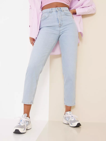 Selected Femme - High waisted jeans - Light Blue Denim - Slfrita Hw Mom Light Blue Jeans U - Jeans