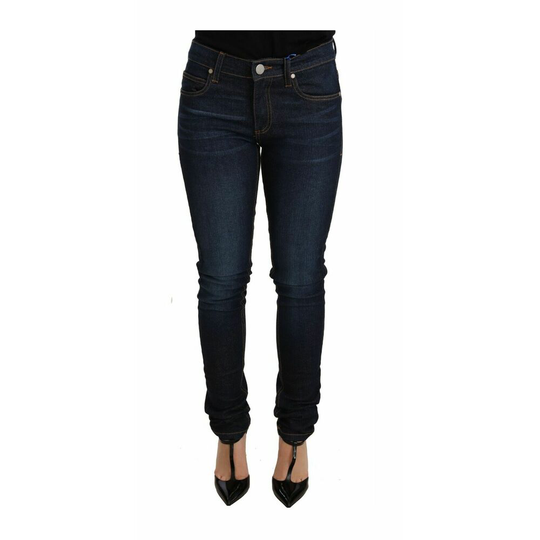 Versace Jeans Couture - Straight - Blå - Dam - Storlek: M,S,2Xs,W29,W31,W32,3Xs,W27,W34,W30