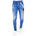 Stuprörsjeans Lf Jeans Färgstänk Bla