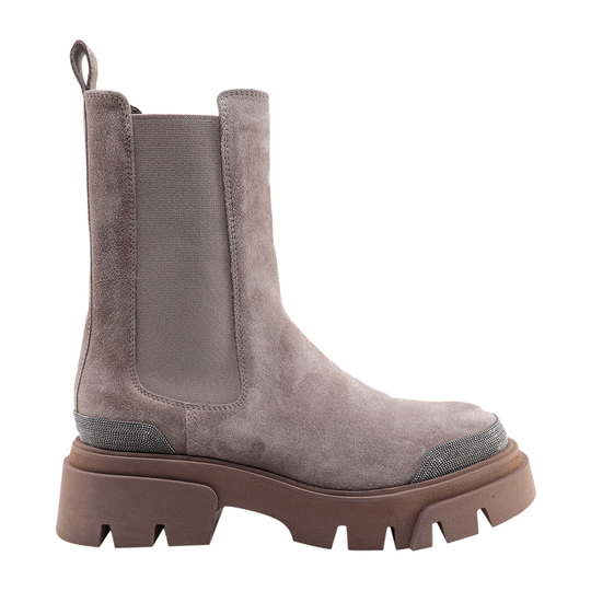 Brunello Cucinelli - Jodhpurs - Grå - Dam - Storlek: 41 EU