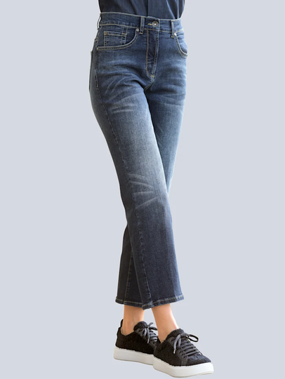 Jeans med snygg tvättning Alba Moda Dark blue