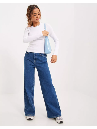 Selected Femme Slfvilma Hw Wide Topaz Blue Jeans W High waisted jeans Medium Blue Denim