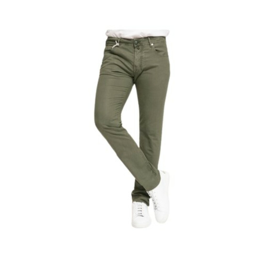 Jacob Cohën - Skinny Jeans - Grön - Herr - Storlek: W31,W30