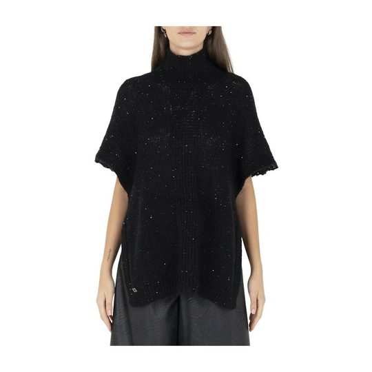 Manila Grace - Capes och Ponchos - Svart - Dam - Storlek: M,Xs
